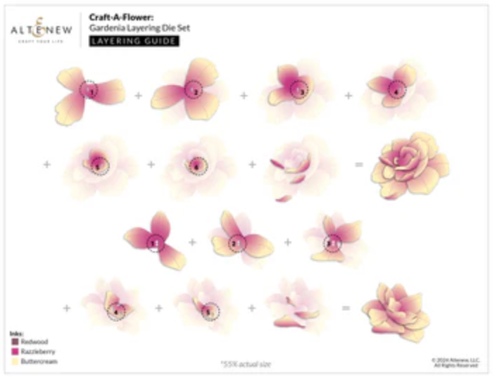 Altenew Craft-A-Flower: Gardenia Layering Die Set