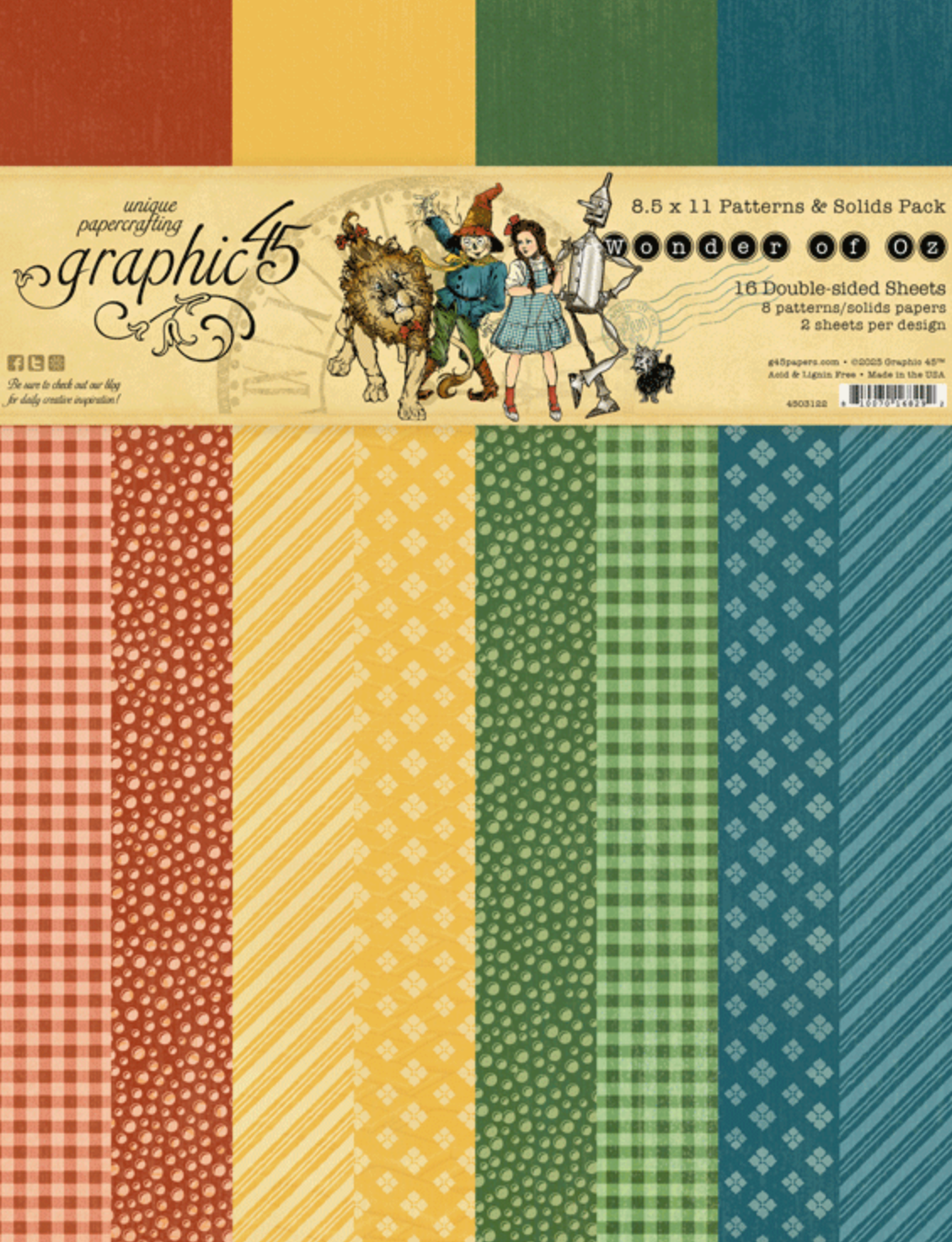 Graphic 45 Wizard of Oz Mini Album Workshop