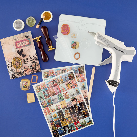 Spellbinders Clear Seal Maker Tool & Glass Mat Bundle