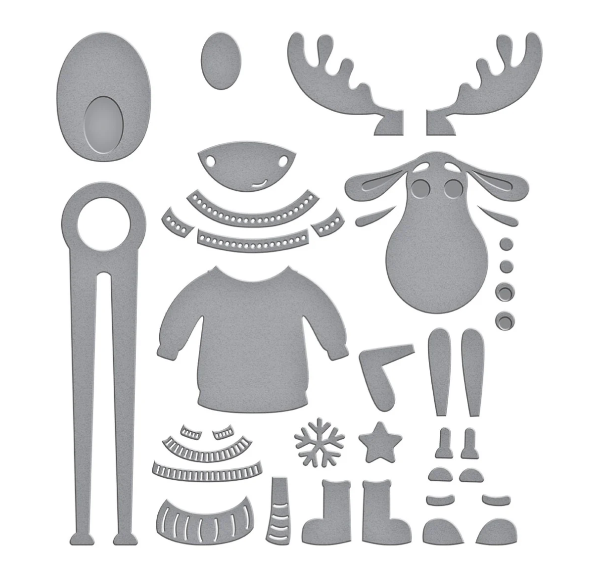 Spellbinders Dancin' Moose Klondike Etched Dies