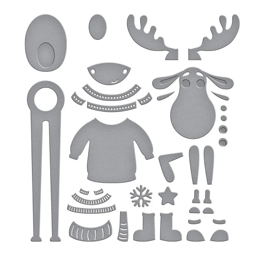 Spellbinders Dancin' Moose Klondike Etched Dies