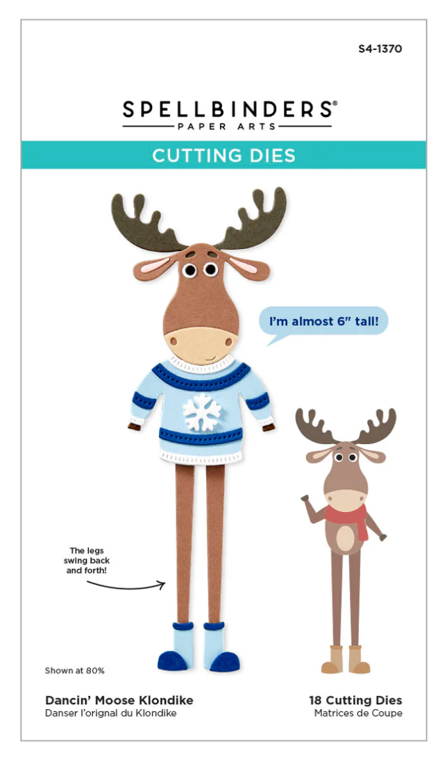 Spellbinders Dancin' Moose Klondike Etched Dies