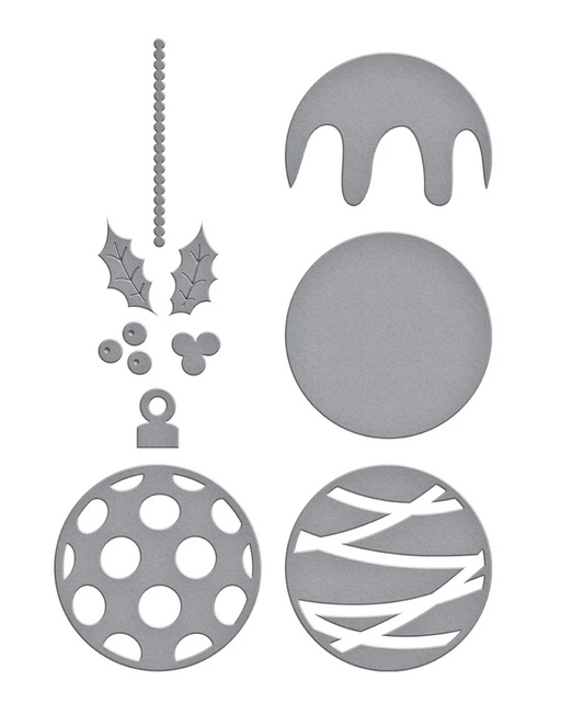 Spellbinders Festive Ornament Etched Dies