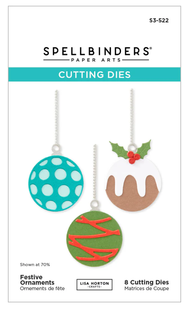 Spellbinders Festive Ornament Etched Dies