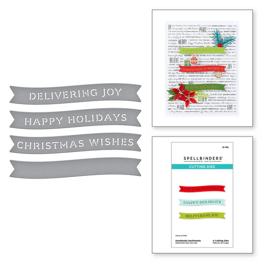 Spellbinders Handmade Sentiments Etched Dies