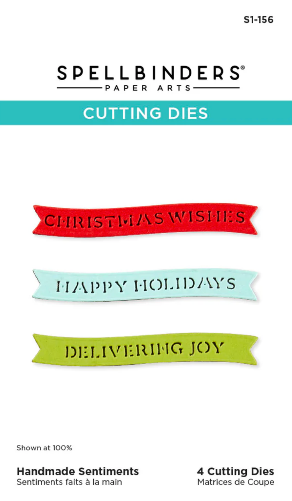 Spellbinders Handmade Sentiments Etched Dies