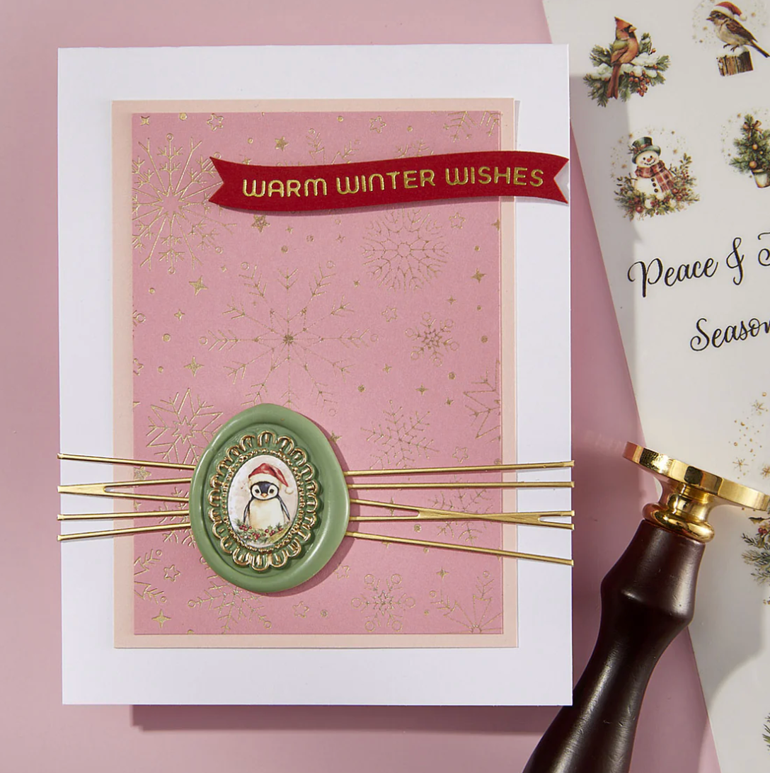 Spellbinders 2 Pack Frames Wax Seal Stamps & Dies Bundle