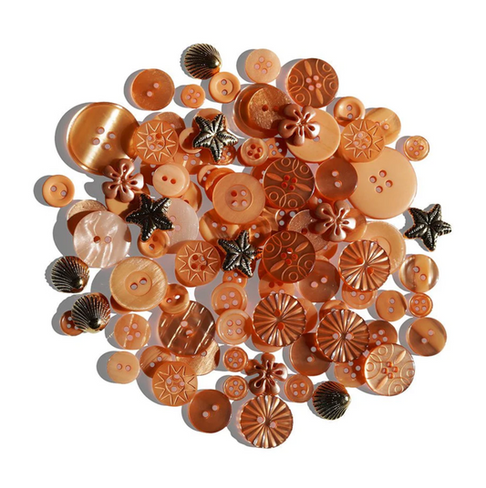 Buttons Galore and More Peach Bellini Treasure Box