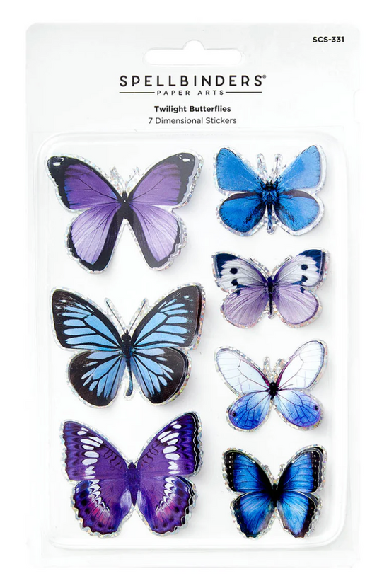 Spellbinders Twilight Butterflies Stickers