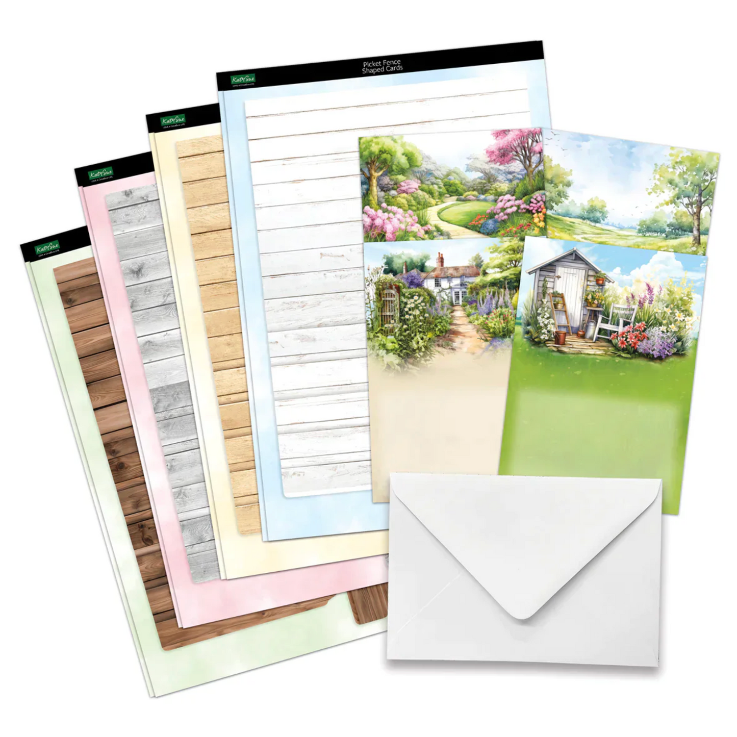 Katy Sue Pretty Petals Picket Fence, Card Making Kit