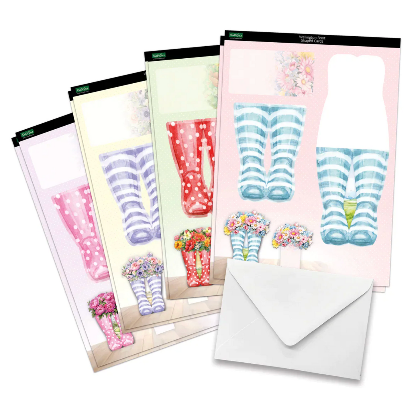 Katy Sue Wonderful Wellington Boots, Card Making Kit