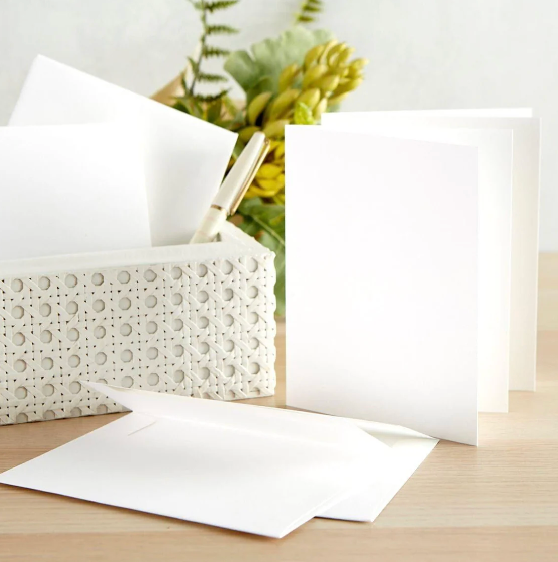 Spellbinders A2 White Card Bases - Side Fold - 25 pack
