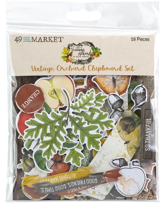 49 and Market Vintage Orchard Chipboard Set