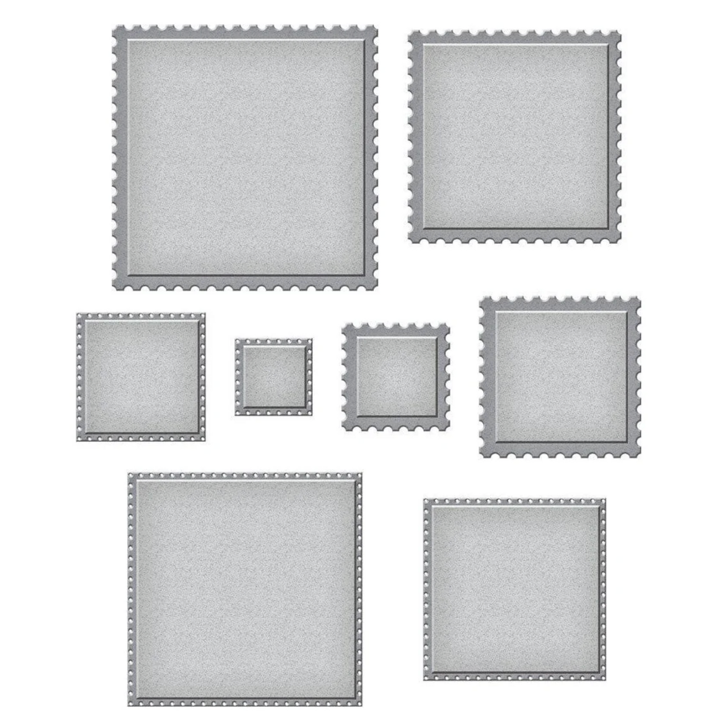 Spellbinders Postage Edge Squares from the Postage Edge Shapes