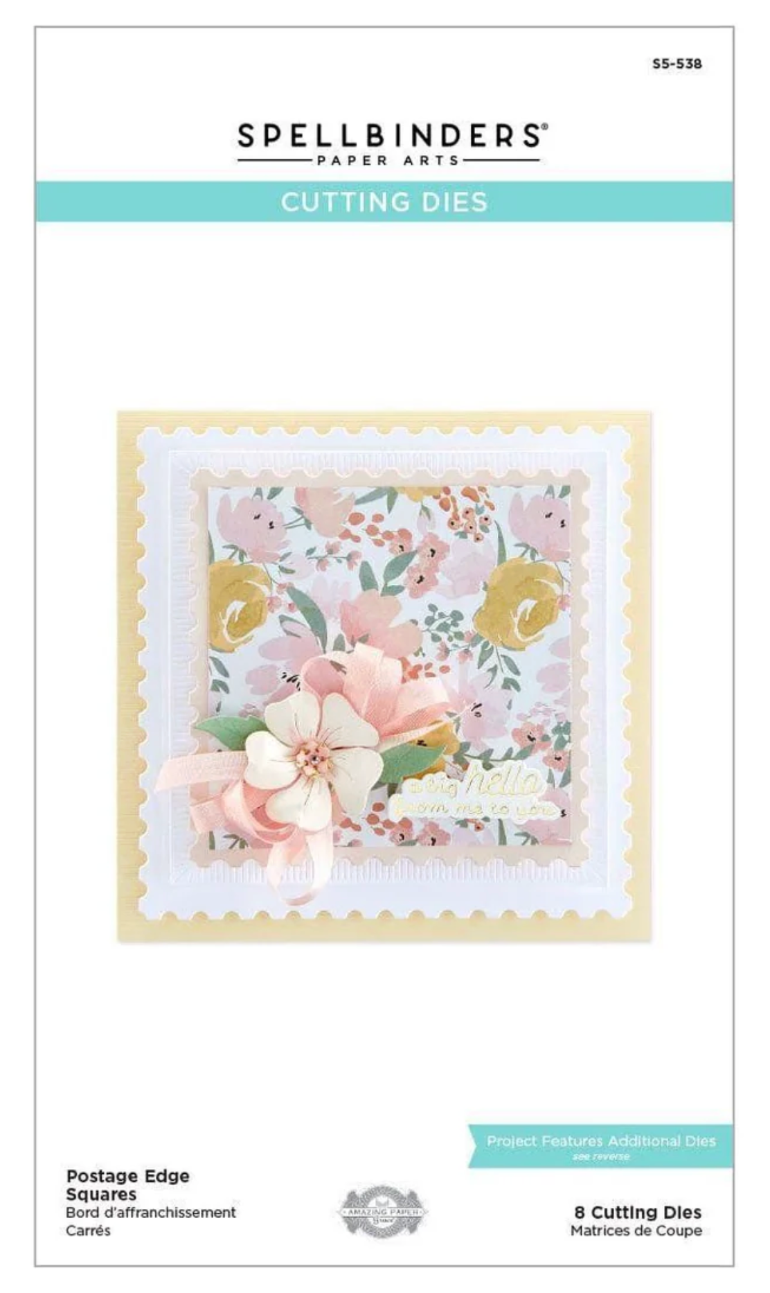 Spellbinders Postage Edge Squares from the Postage Edge Shapes