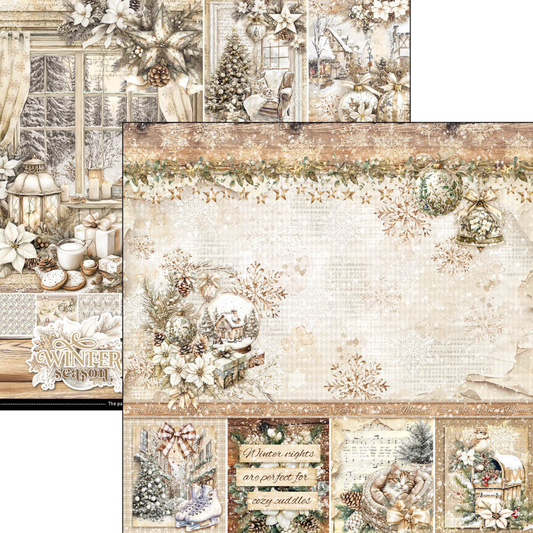 Ciao Bella Winter Season Paper Pad 12"x12"