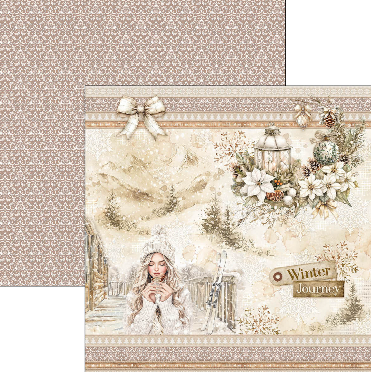 Ciao Bella Winter Season Paper Pad 12"x12"