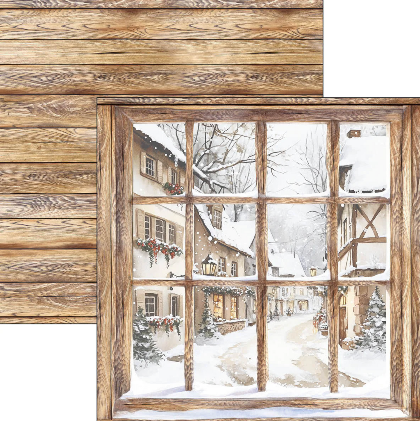 Ciao Bella Winter Season Patterns Pad 12"x12" 8/Pkg