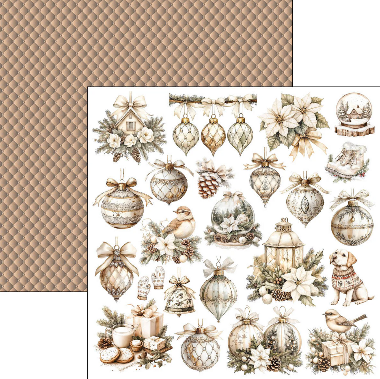 Ciao Bella Winter Season Patterns Pad 12"x12" 8/Pkg