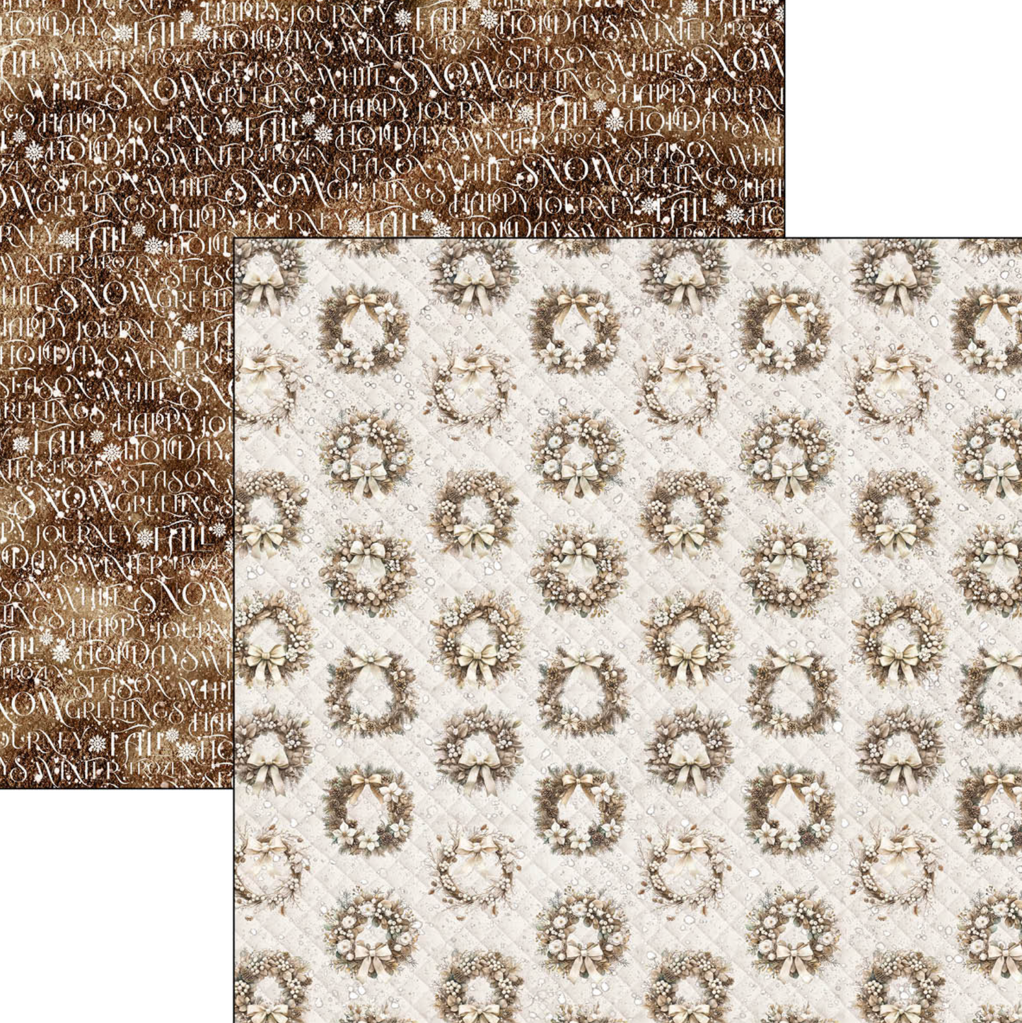 Ciao Bella Winter Season Patterns Pad 12"x12" 8/Pkg