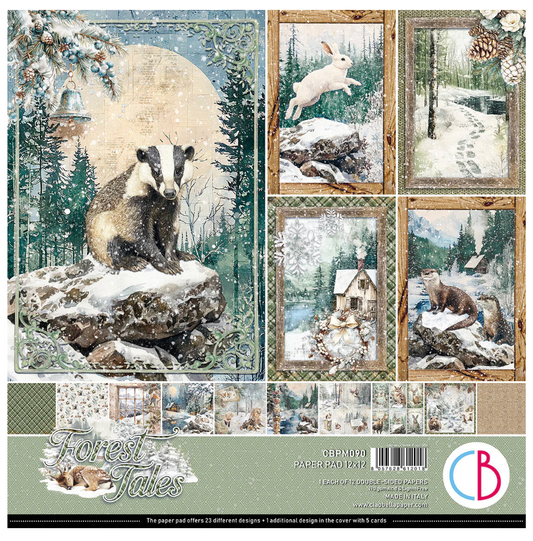Ciao Bella Forest Tales Paper Pad 12"x12" 12/Pkg