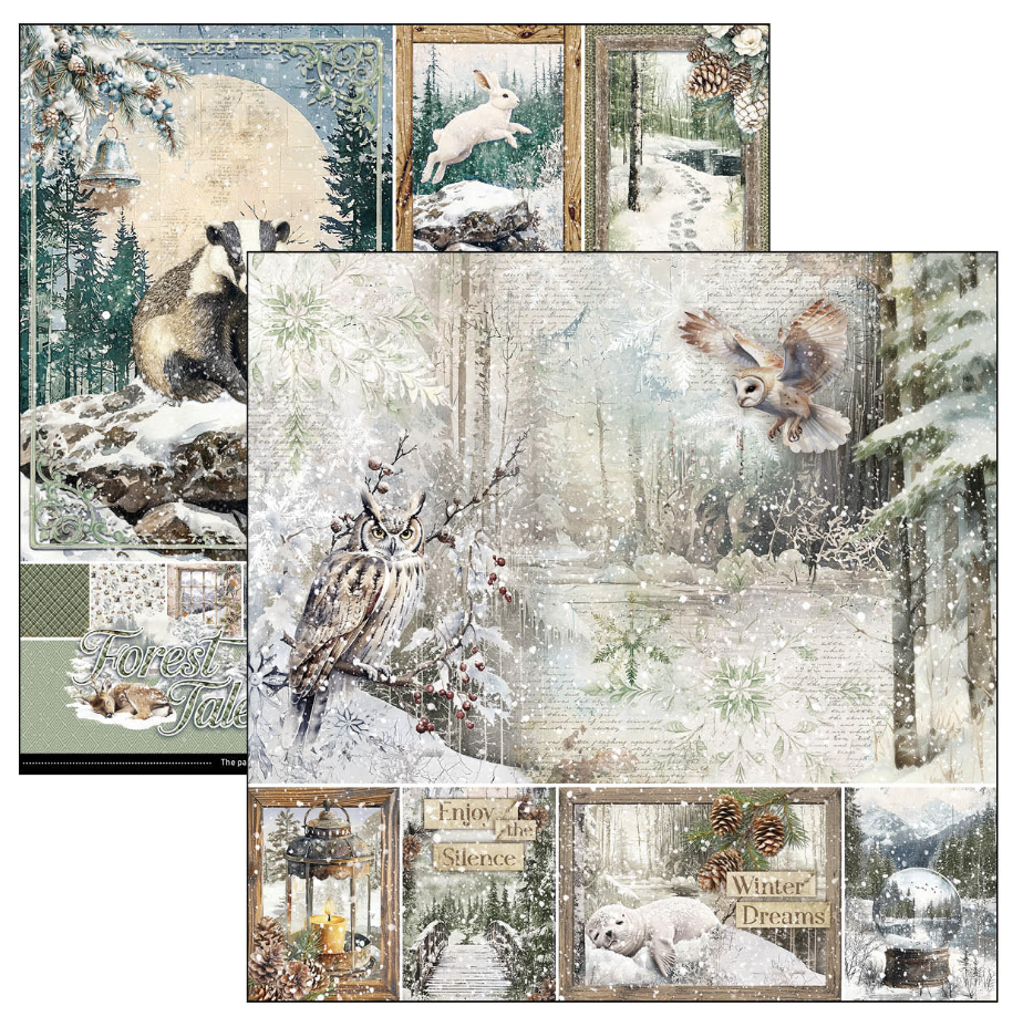 Ciao Bella Forest Tales Paper Pad 12"x12" 12/Pkg