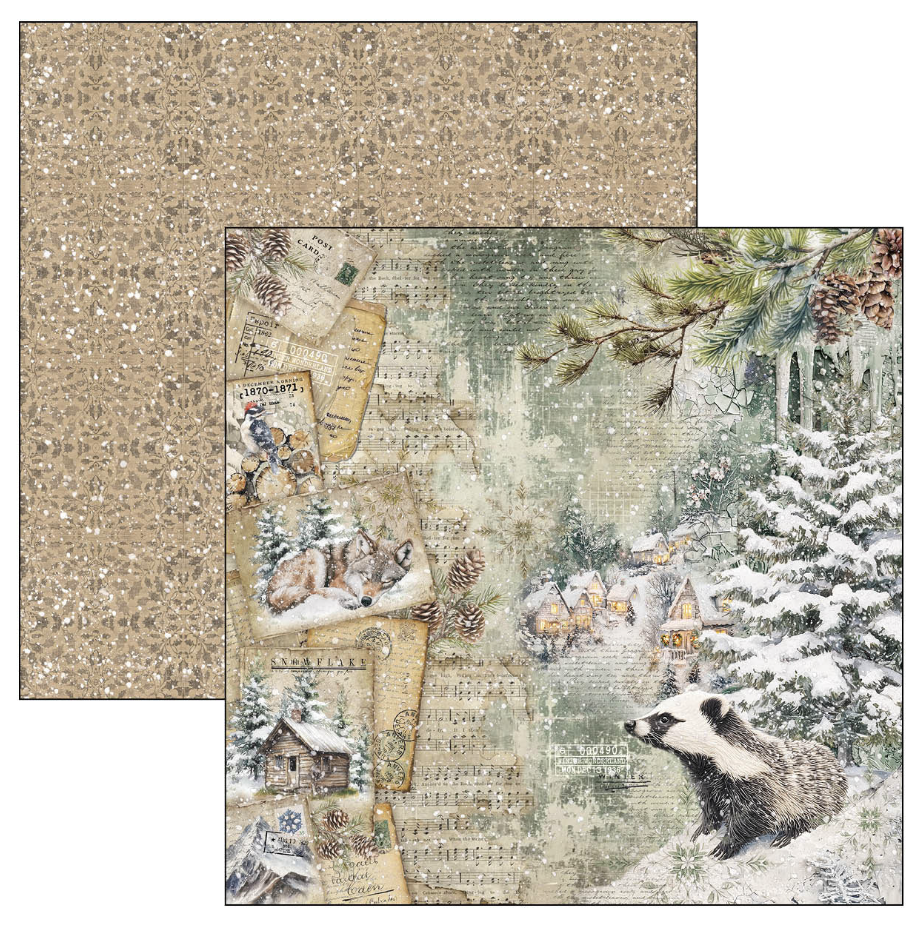 Ciao Bella Forest Tales Paper Pad 12"x12" 12/Pkg