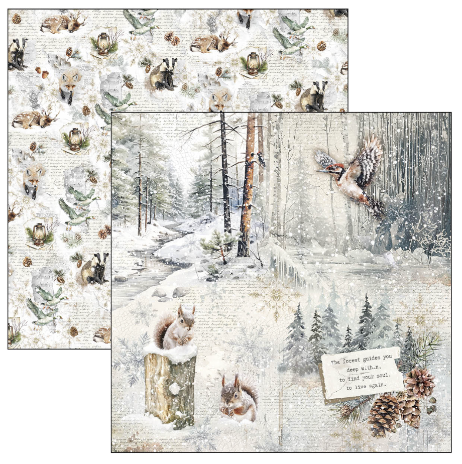 Ciao Bella Forest Tales Paper Pad 12"x12" 12/Pkg