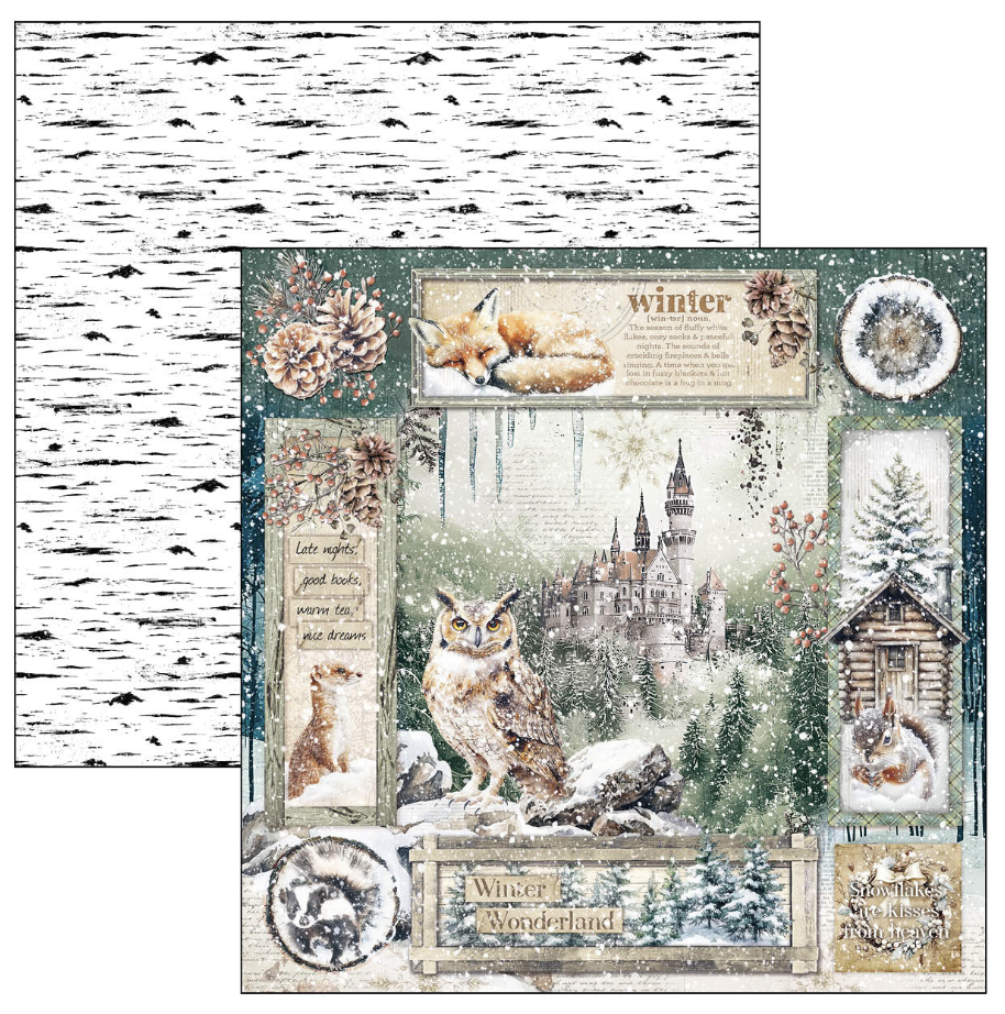 Ciao Bella Forest Tales Paper Pad 12"x12" 12/Pkg