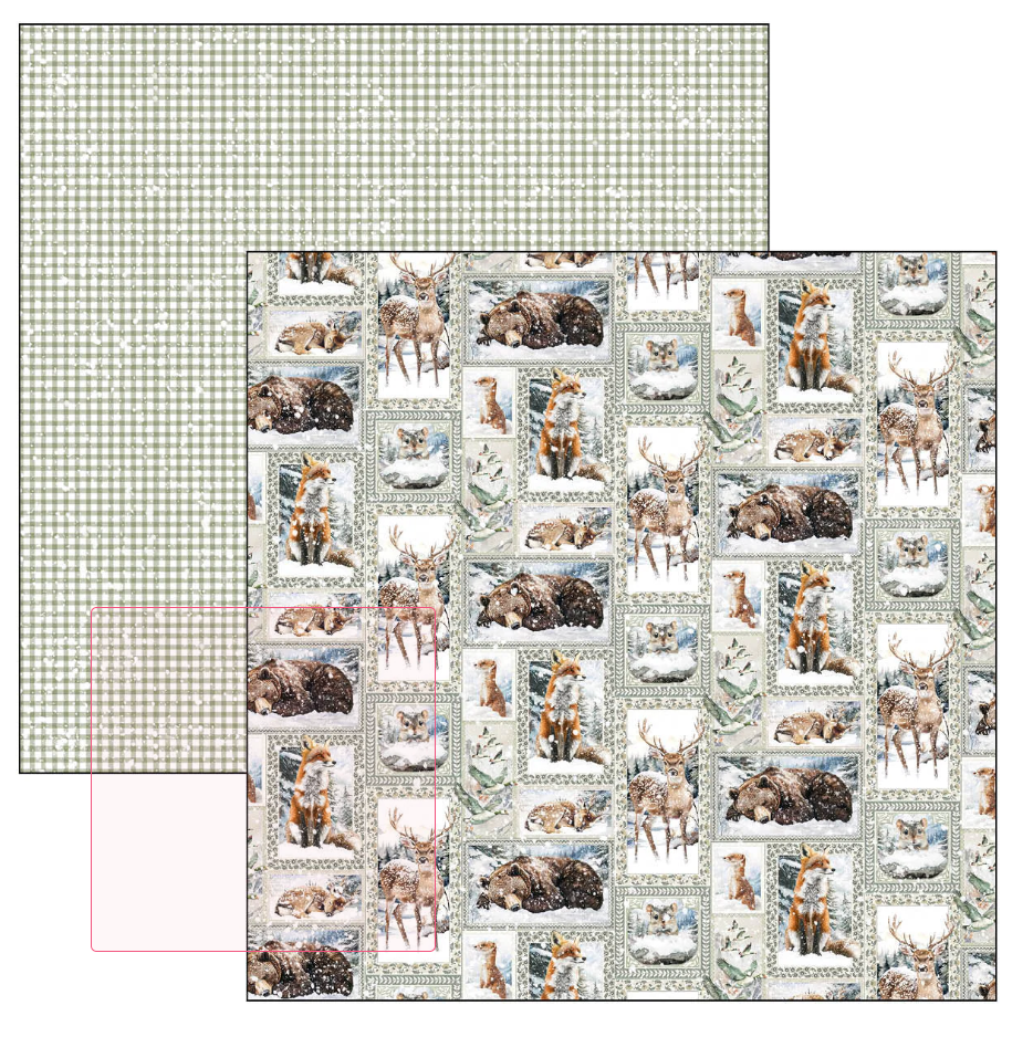 Ciao Bella Forest Tales Patterns Pad 12"x12" 8/Pkg