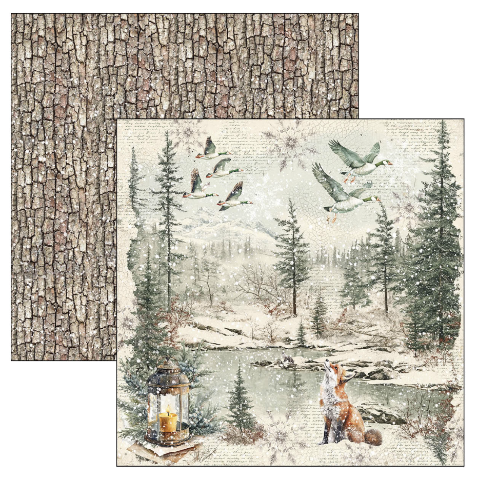 Ciao Bella Forest Tales Patterns Pad 12"x12" 8/Pkg