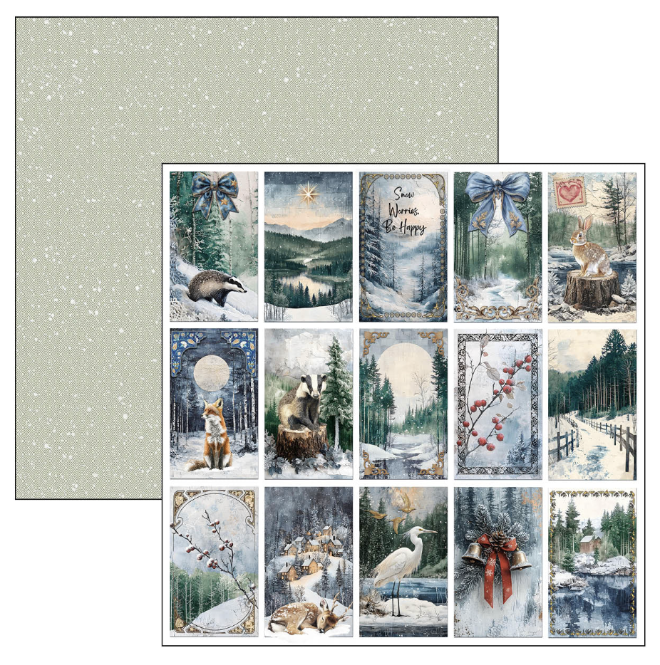 Ciao Bella Forest Tales Patterns Pad 12"x12" 8/Pkg