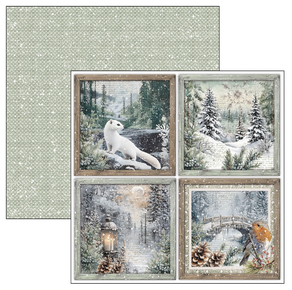 Ciao Bella Forest Tales Patterns Pad 12"x12" 8/Pkg
