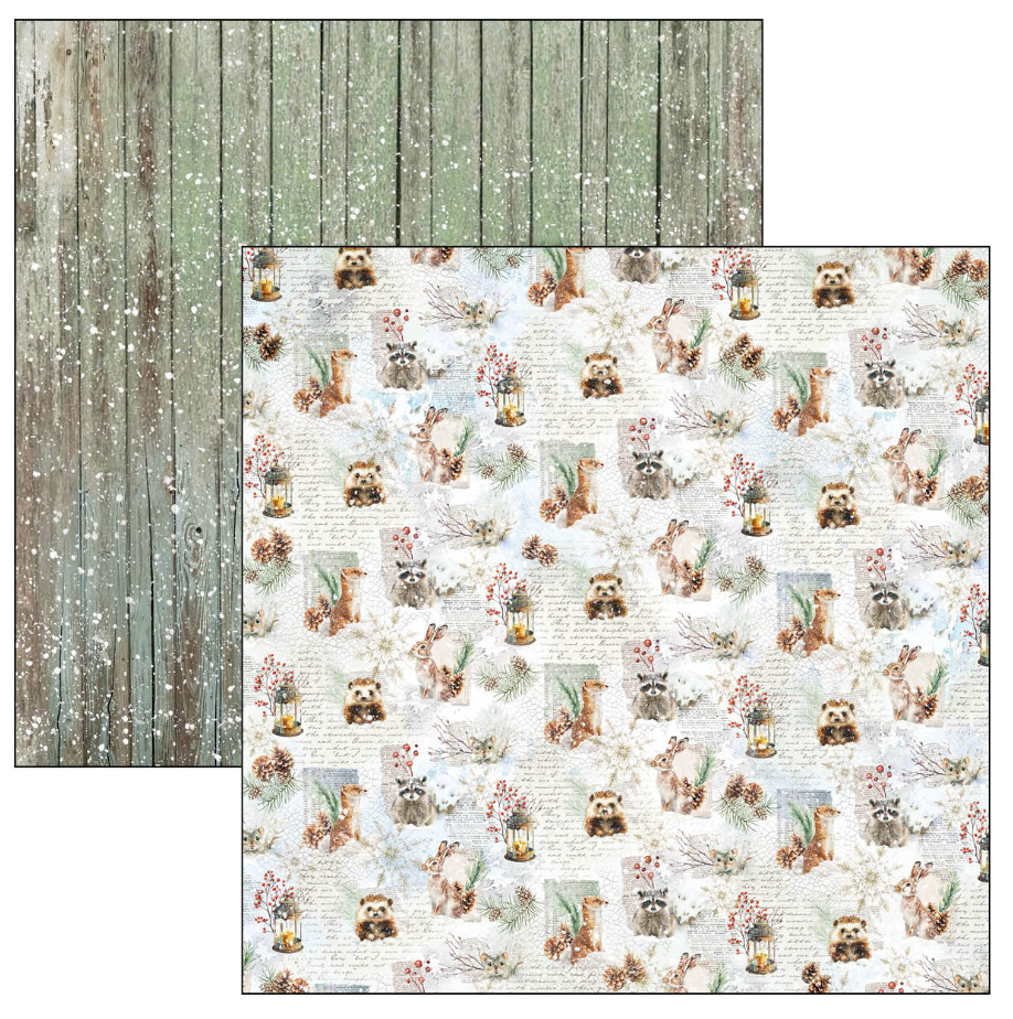 Ciao Bella Forest Tales Patterns Pad 12"x12" 8/Pkg