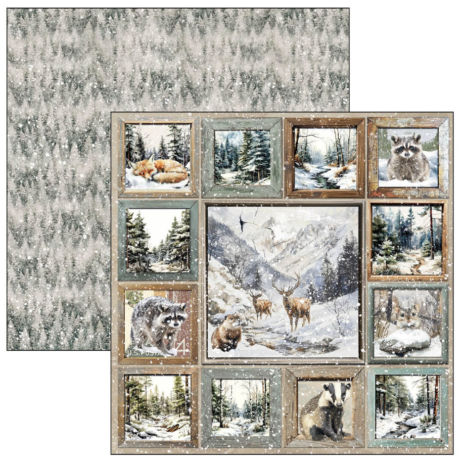 Ciao Bella Forest Tales Patterns Pad 12"x12" 8/Pkg