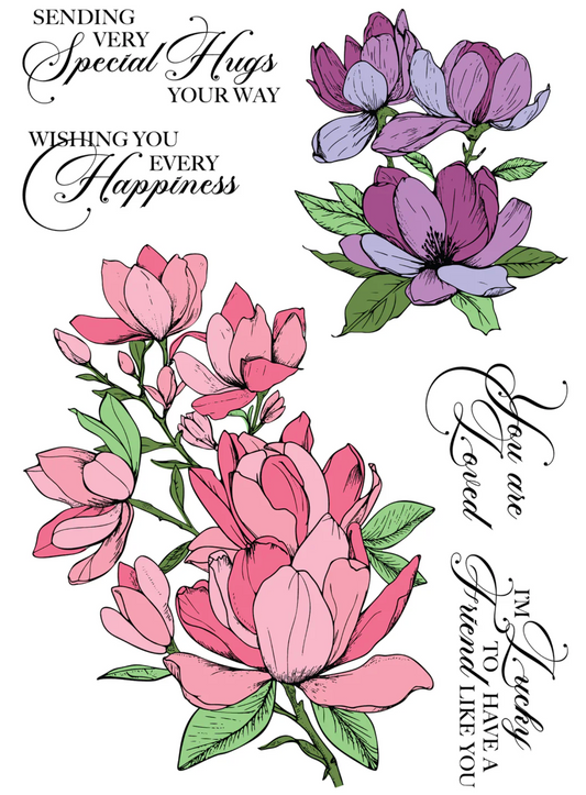 LDRS Sweet Magnolias 6x8 Stamps