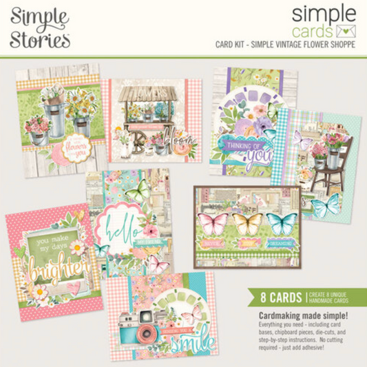 Simple Stories - Simple Vintage Flower Shoppe Collection - Simple Cards - Card Kit