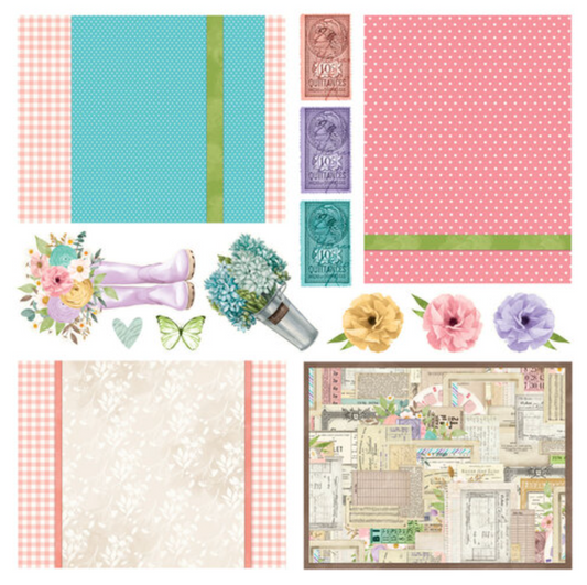 Simple Stories - Simple Vintage Flower Shoppe Collection - Simple Cards - Card Kit