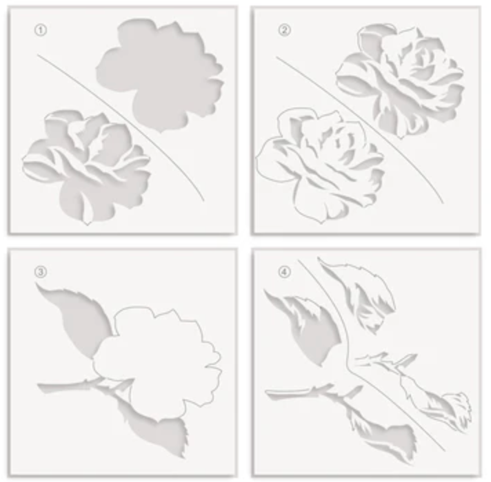Altenew Mega Blossom Layered Stencil Set