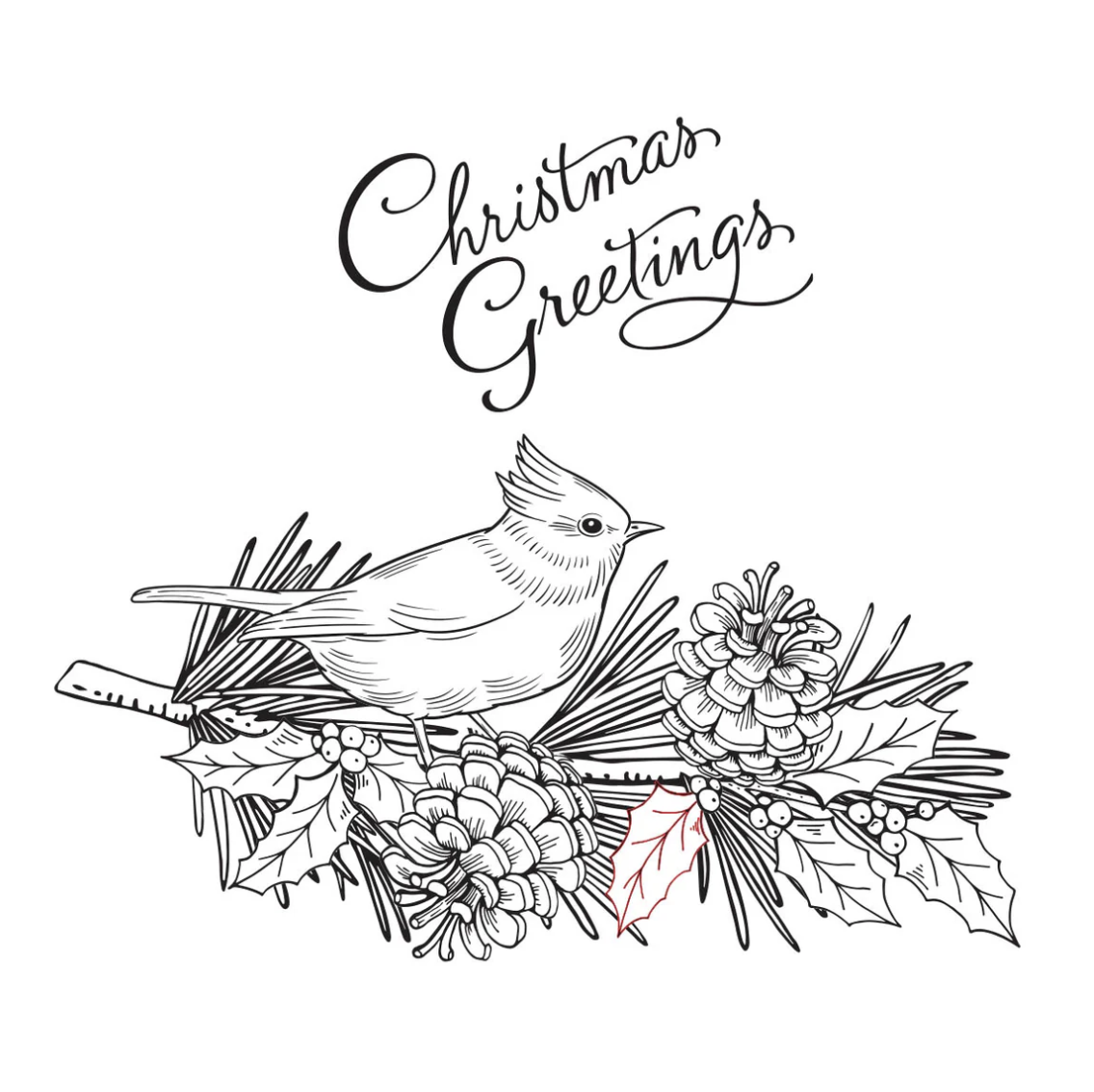 Spellbinders Christmas Greetings Press Plate