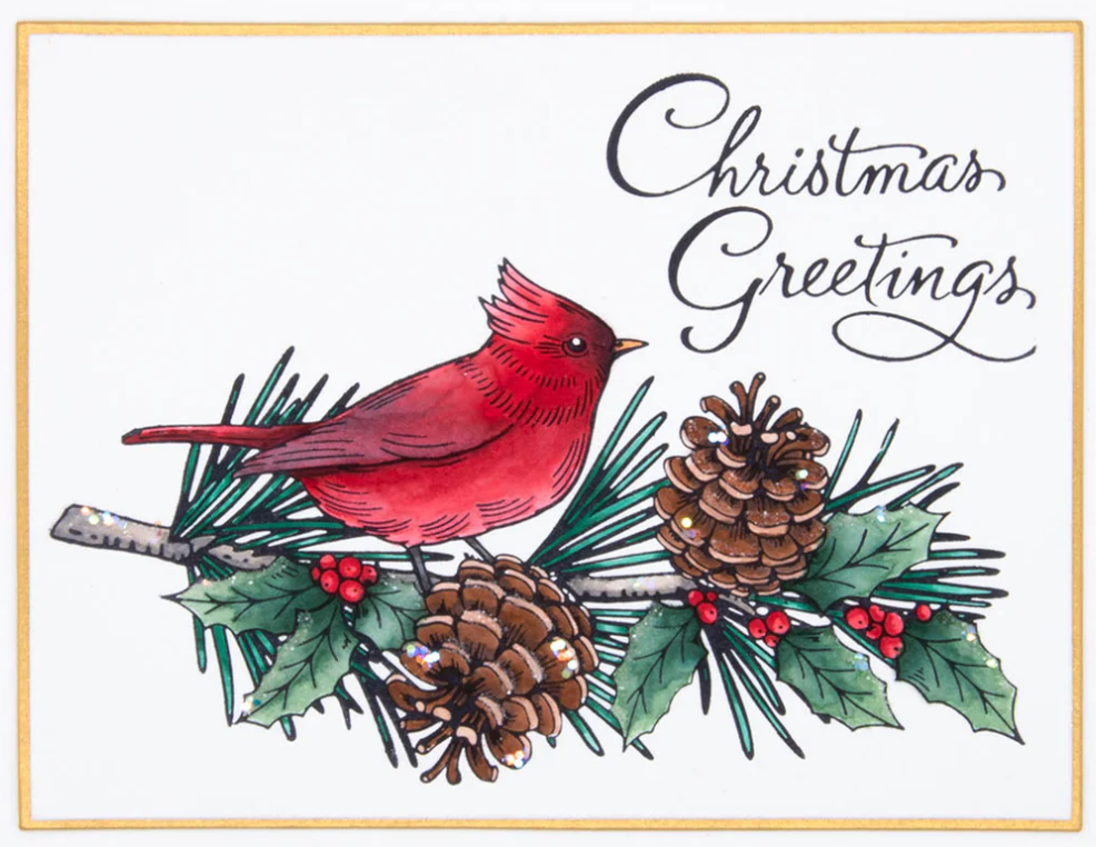Spellbinders Christmas Greetings Press Plate