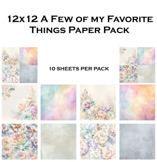 Simply Stated Designs A Few of my Favorite Things 12x12 Paper Pack