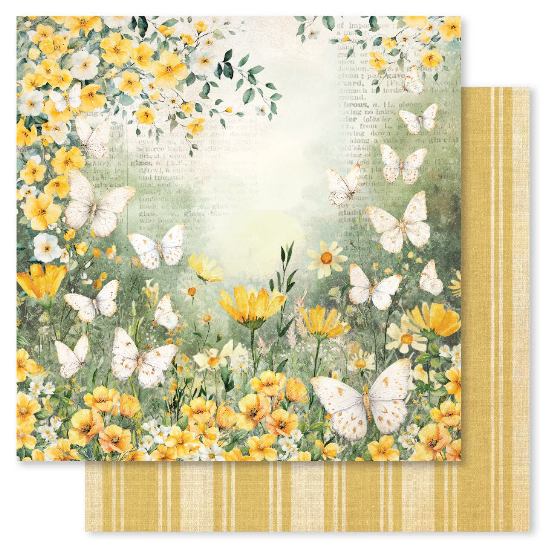 Paper Rose Bees & Butterflies 12" x 12" Collection