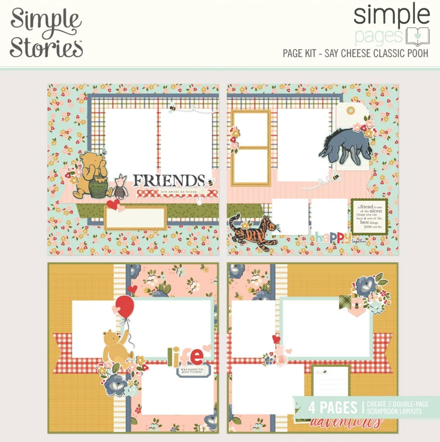 Simple Stories Say Cheese Pooh Simple Pages Page Kit