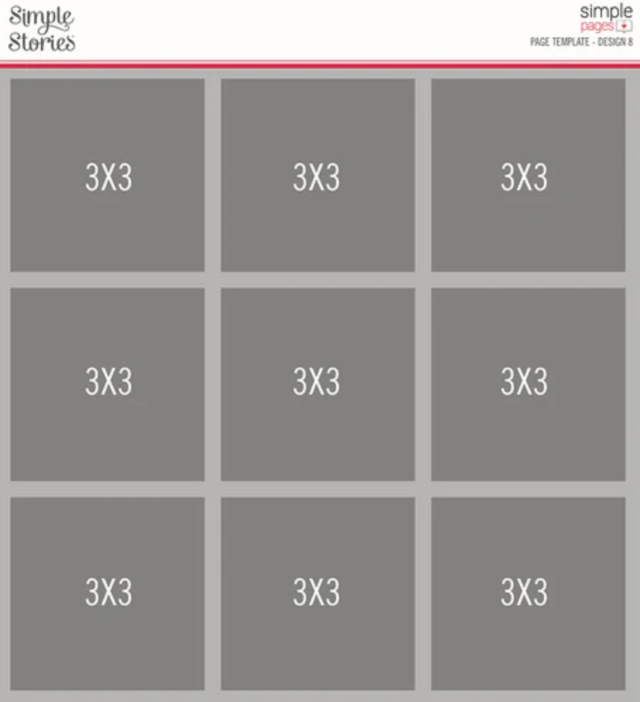 Simple Stories Page Template #8