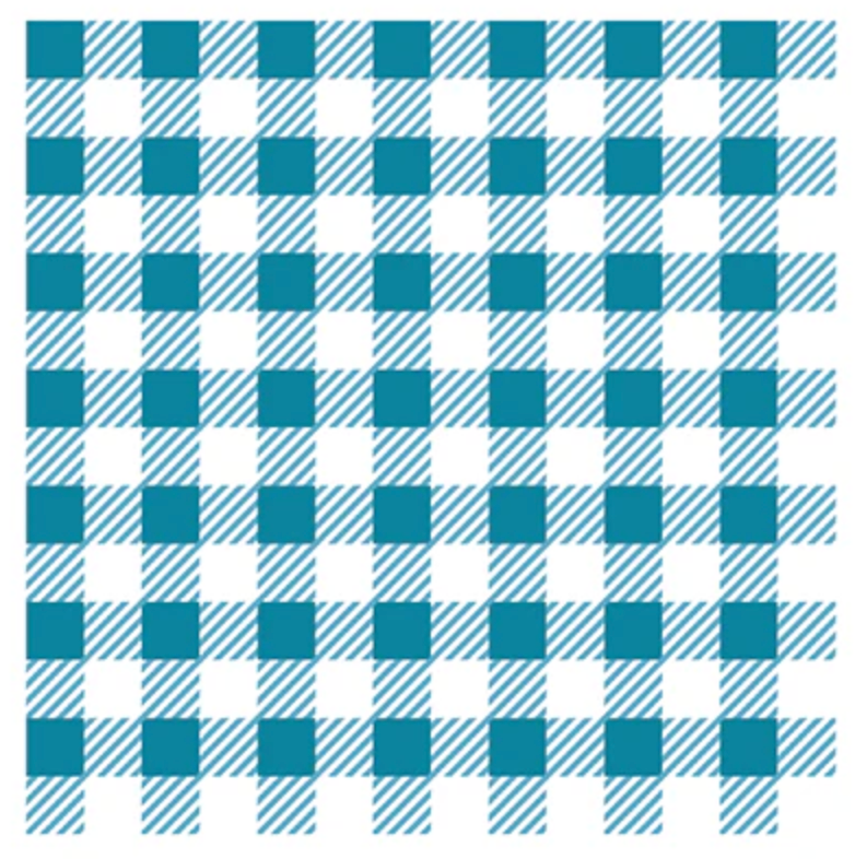 LDRS Gingham Check 6x6 Stencil - 2 Pack