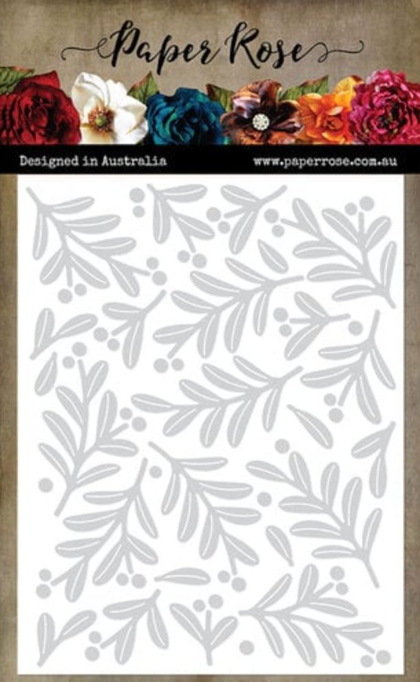 Paper Rose Floral Christmas Coverplate