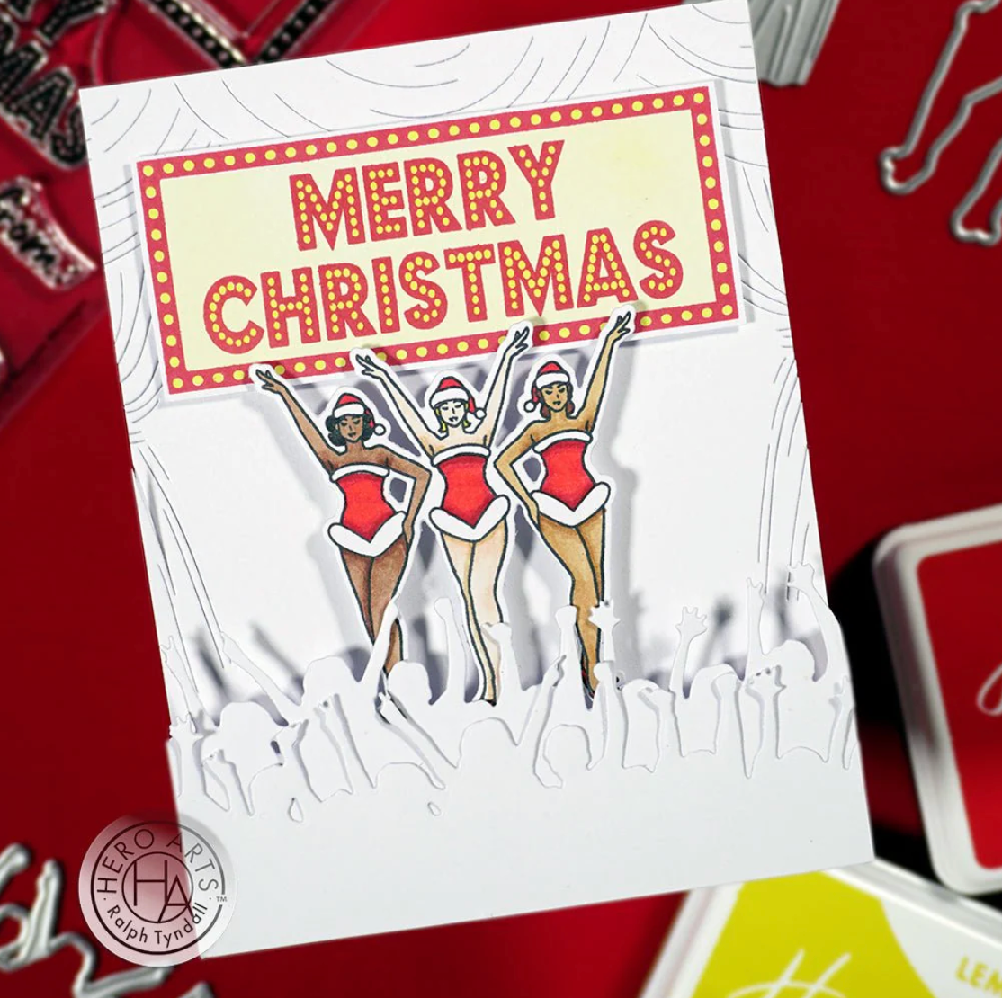 Hero Arts Holiday Marquee Messages Stamps & Dies