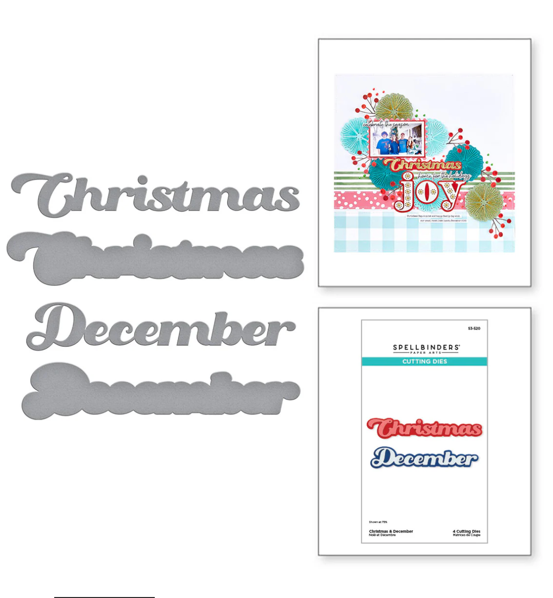 Spellbinders Christmas & December Etched Dies