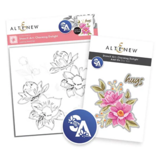 Altenew Stencil Art: Charming Delight & Add-on Die Bundle